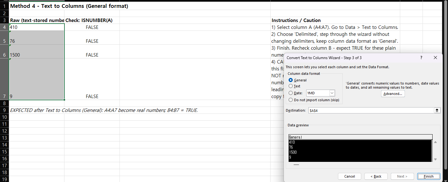 Excel formula using UNICHAR(160) to fix numbers stored as text with a hidden non-breaking space
